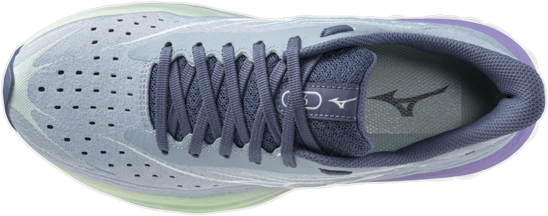 DeepLugTread zero - heel shoes Mizuno Wave Skyrise 6 Womens Running Shoes - Grey