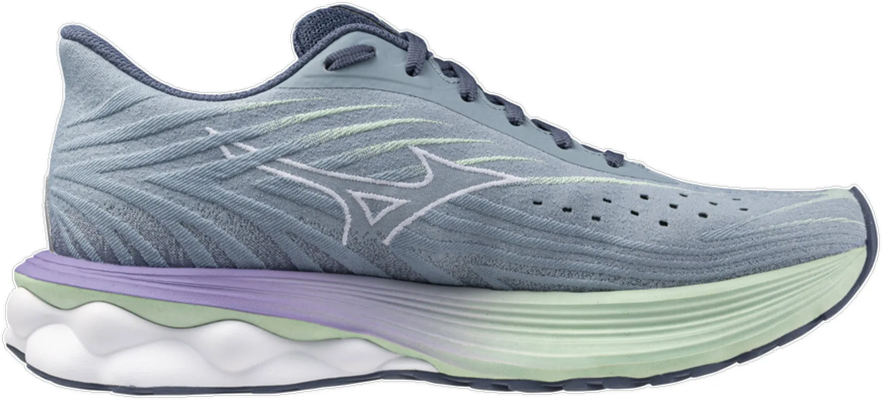 Downhill running rehabilitation aid Mizuno Wave Skyrise 6 Womens Running Shoes - Grey