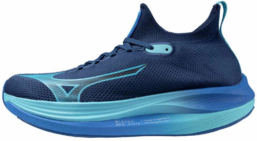 Mizuno Neo Vista Mens Running Shoes - Blue flat feet shoes