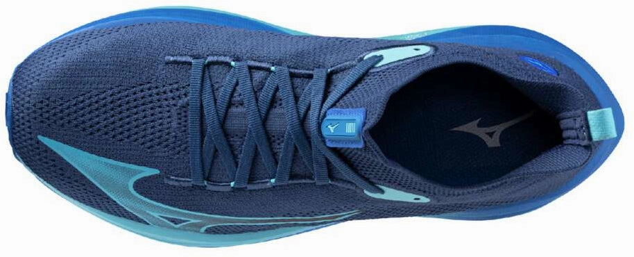 Impact Resistant Heel Counter Mizuno Neo Vista Mens Running Shoes - Blue