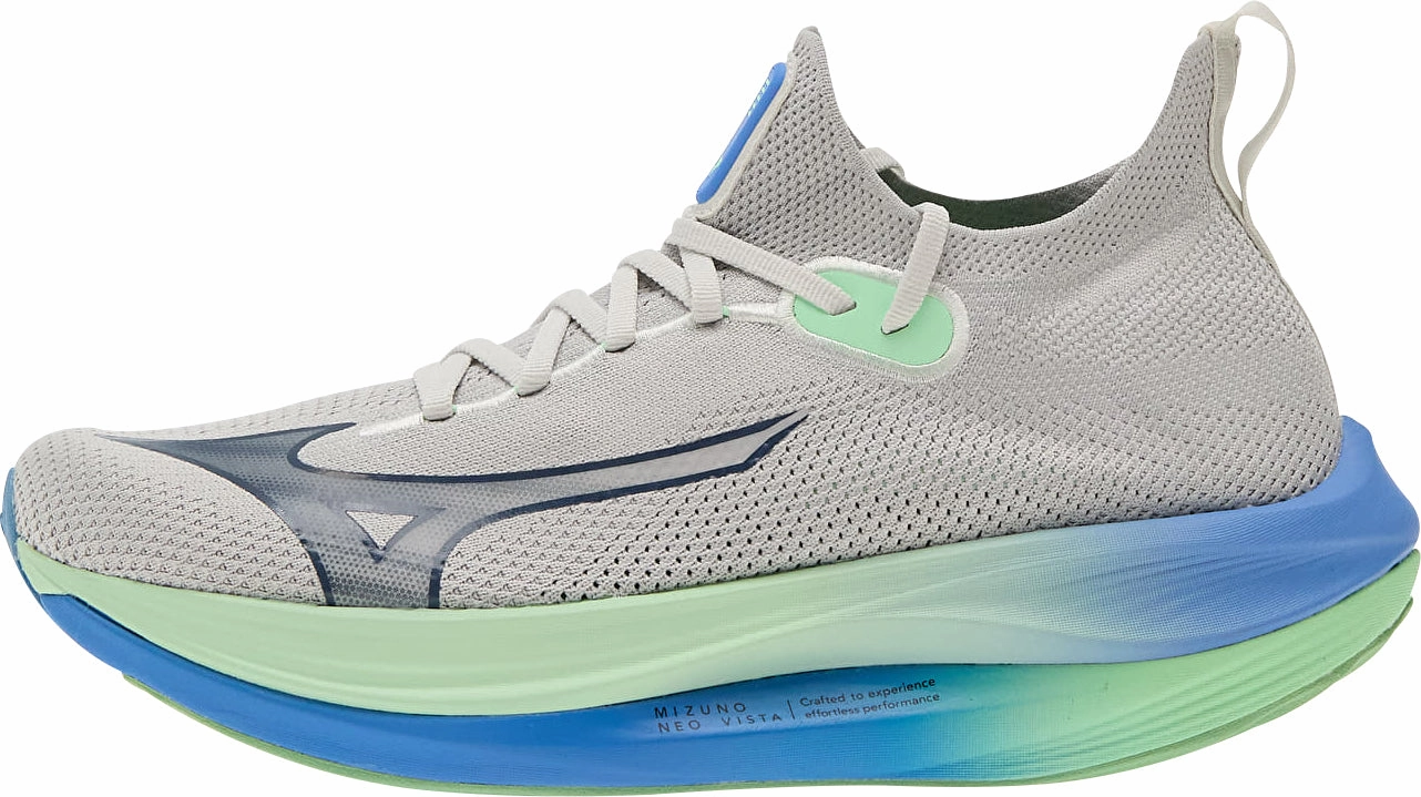 Mizuno Neo Vista Mens Running Shoes - Grey Cloudy Weather Running