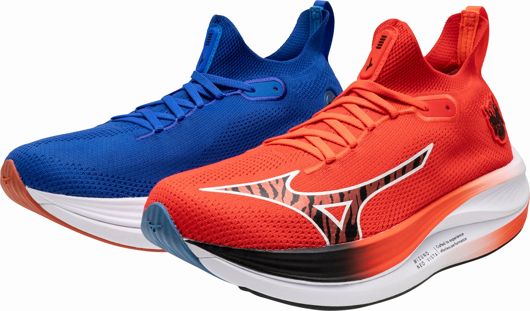 Mizuno Neo Vista Mens Running Shoes - Red Flexible Upper Material Energy - boosting