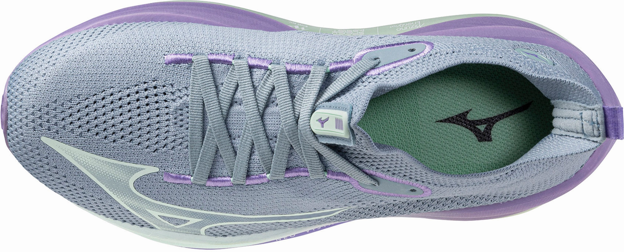 Contoured Footbed Arch Mizuno Neo Vista Womens Running Shoes - Grey