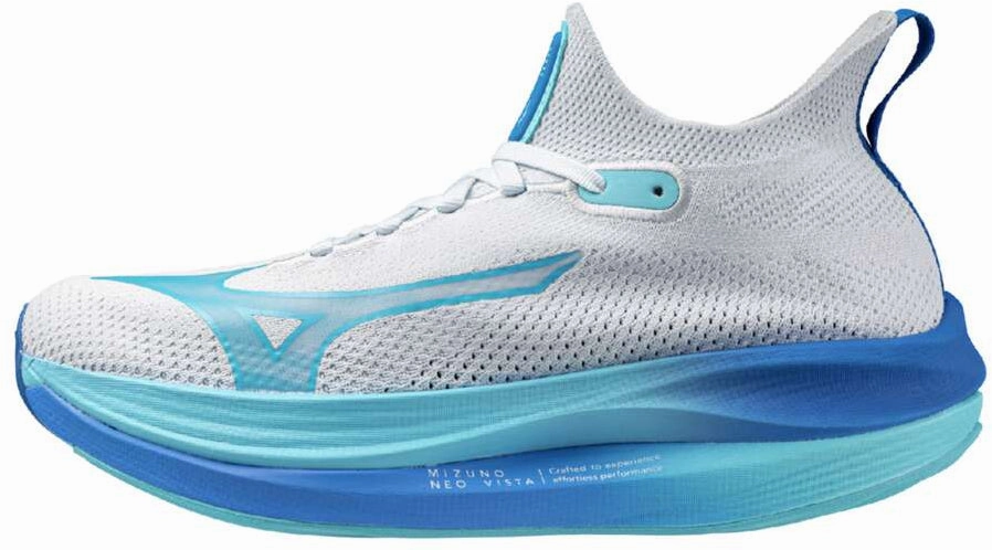 Mizuno Neo Vista Womens Running Shoes - White Dynamic Rolling Motion Impact Zone