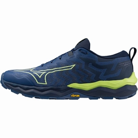 Mizuno Wave Daichi 8 Mens Trail Running Shoes - Blue Airflow Optimized Mesh
