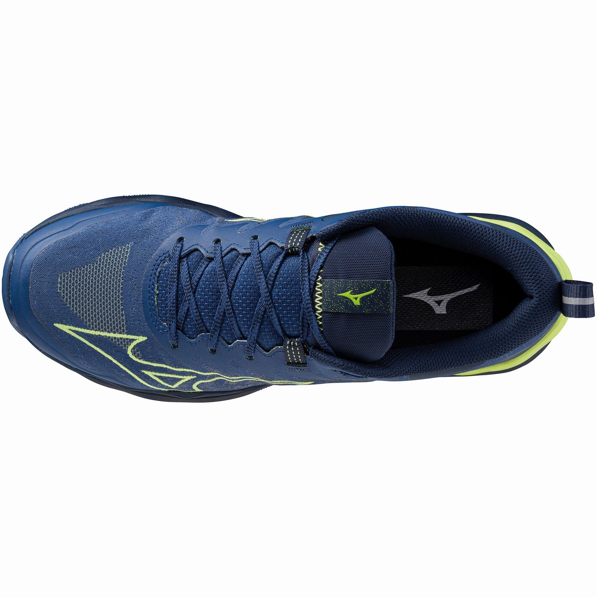 Mizuno Wave Daichi 8 Mens Trail Running Shoes - Blue Torsional Stability running in a bridge area shoes