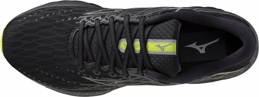 Impact Resistant Design triathlon running shoes Mizuno Wave Inspire 20 Running Shoes - Black