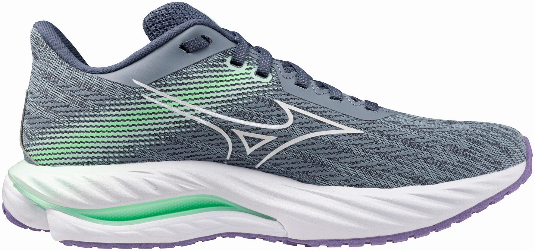 Mizuno Wave Inspire 21 Womens Running Shoes - Grey Responsive Cushion running shoes for tempo runs