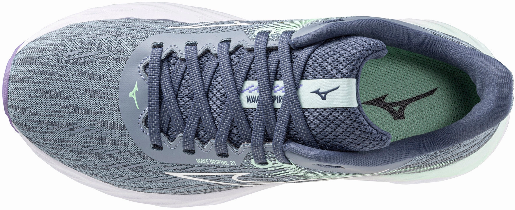 elite running shoes Mizuno Wave Inspire 21 Womens Running Shoes - Grey