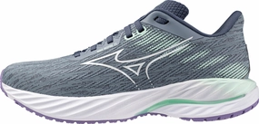 Tensile Knit Upper Multi Density Midsole Mizuno Wave Inspire 21 Womens Running Shoes - Grey