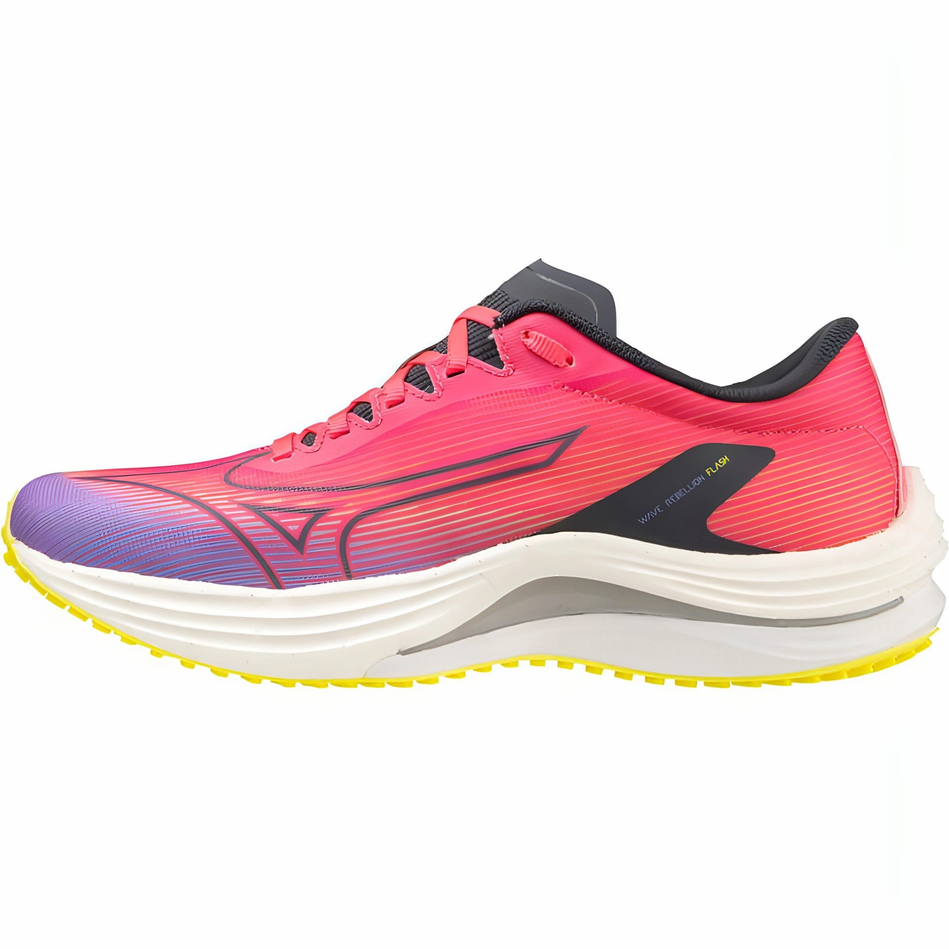 Mizuno Wave Rebellion Flash Womens Running Shoes - Pink Energy Propulsion Breathable Linings