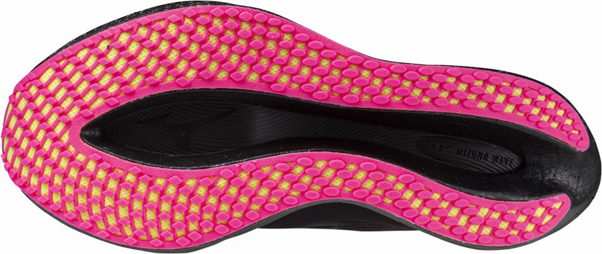 over - pronation Perimeter Bracing Mizuno Wave Rebellion Pro 2 Running Shoes - Black