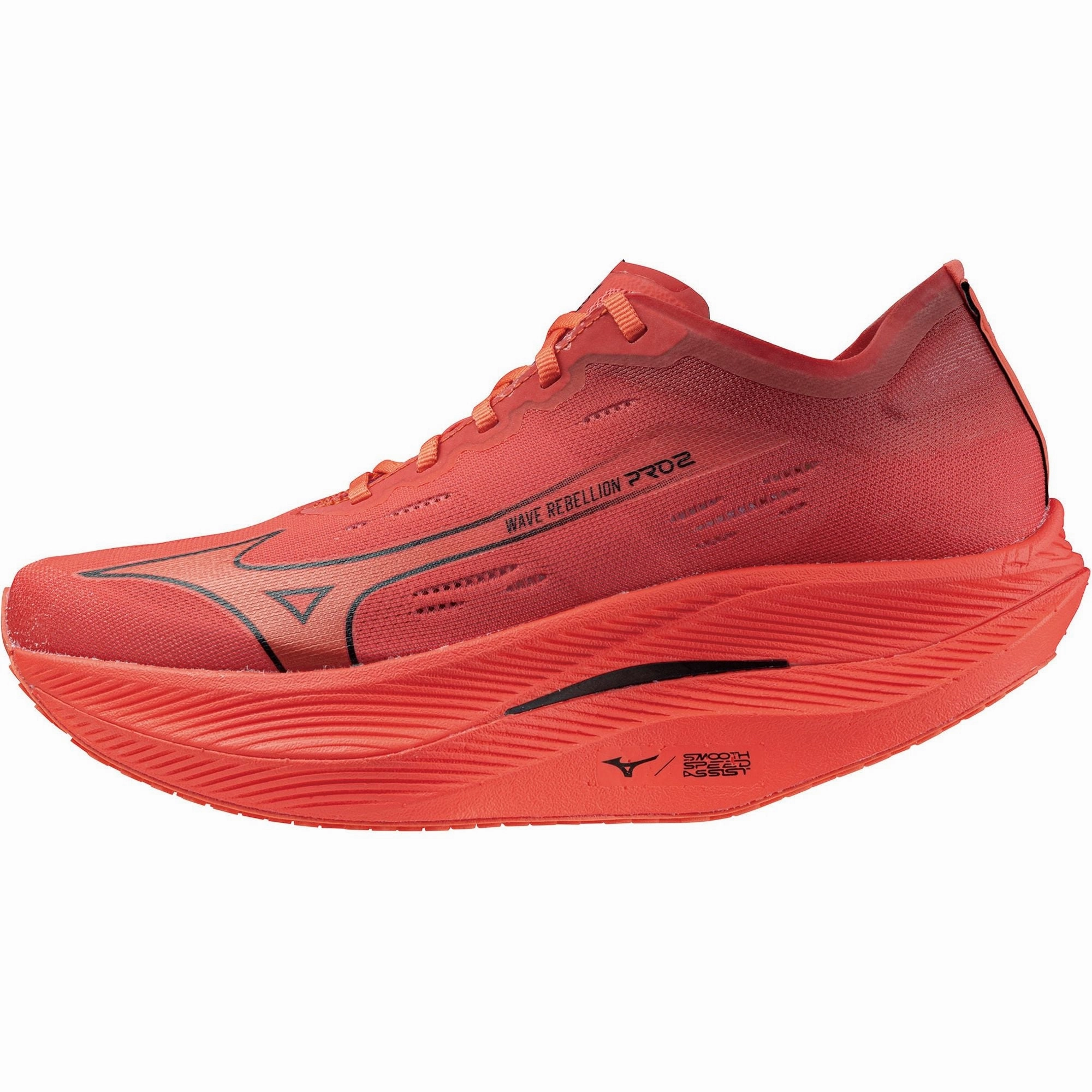 snow running footwear Energy Cell Tech Mizuno Wave Rebellion Pro 2 Running Shoes - Red