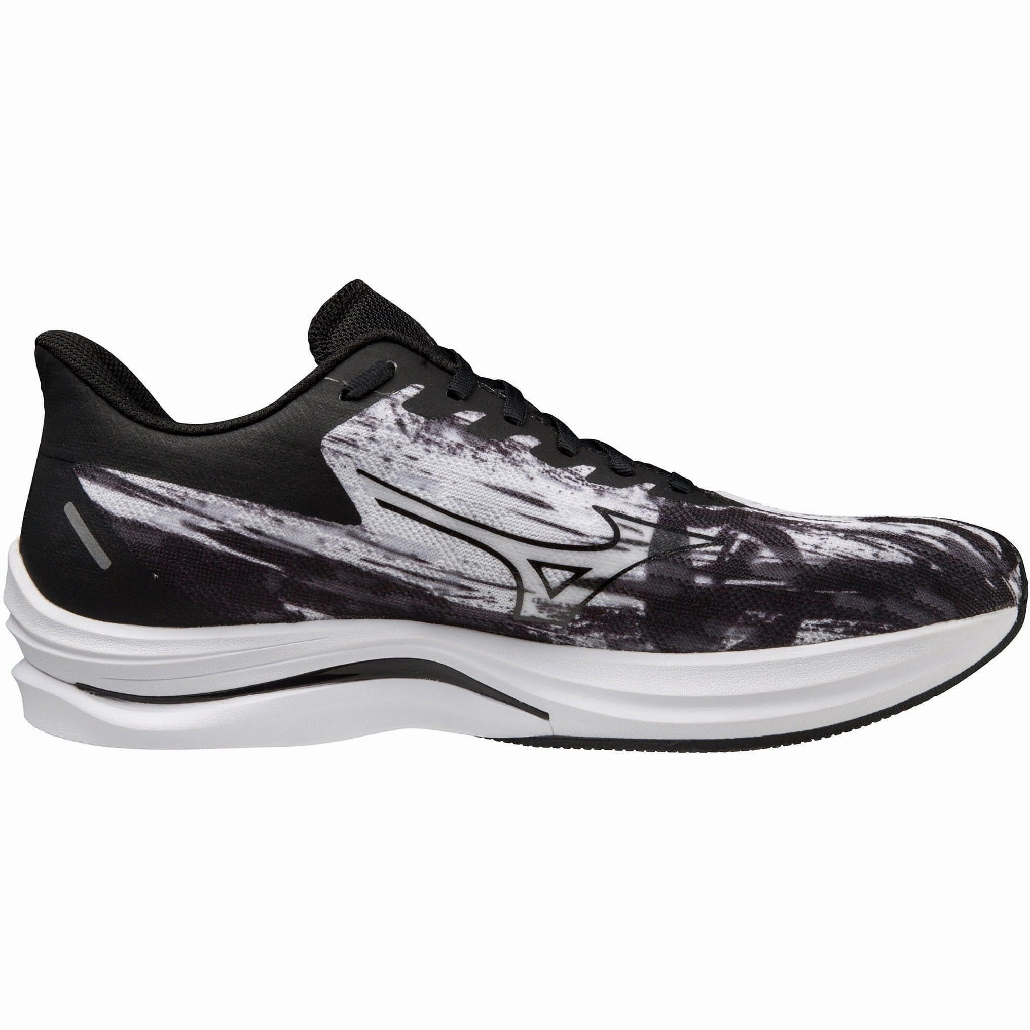 Torsion Rigidity Chassis Mizuno Wave Rebellion Sonic Running Shoes - Black