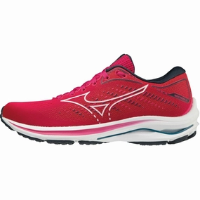 Mizuno Wave Rider 25 Womens Running Shoes - Pink thin sole shoes