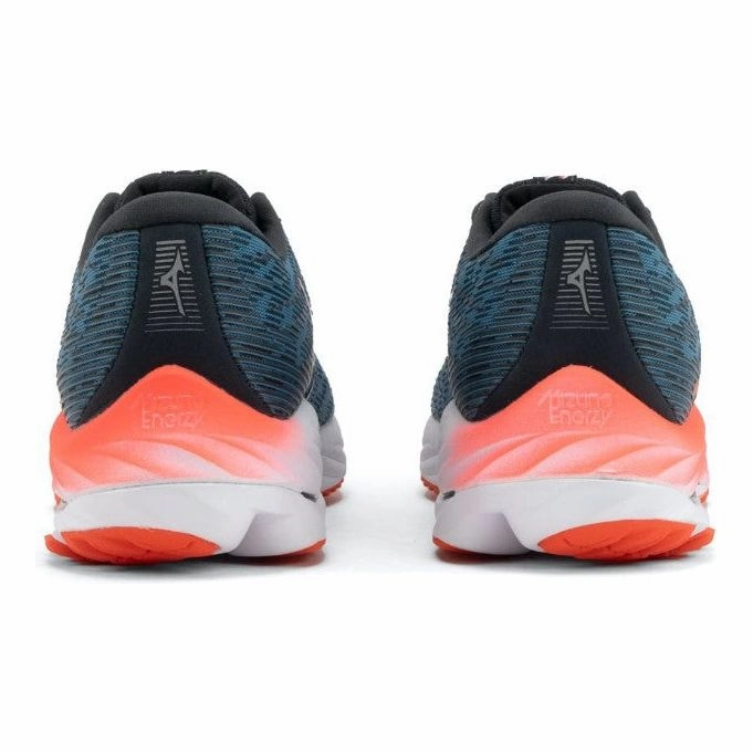 running headlamp Mizuno Wave Rider 26 Mens Running Shoes - Blue