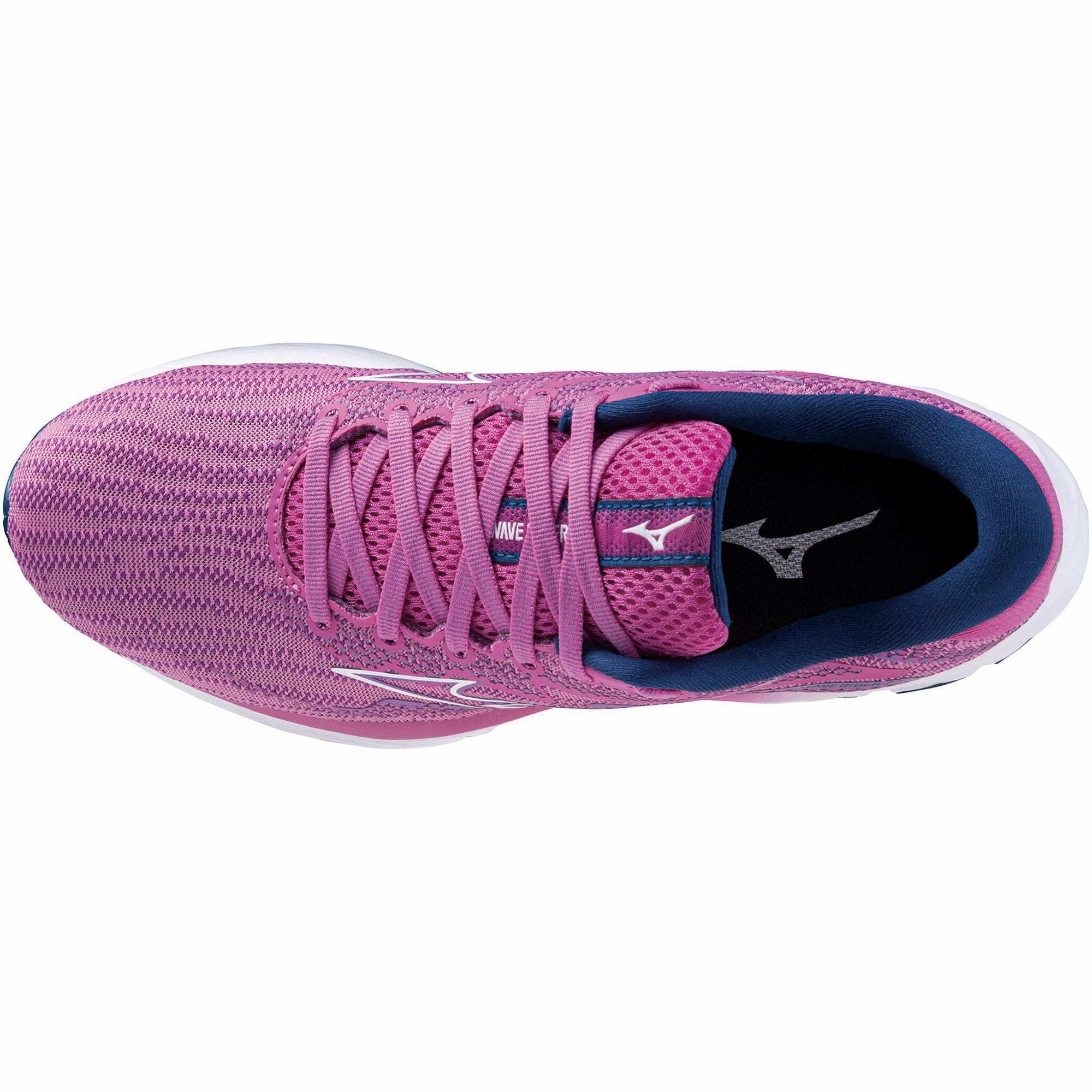 Mizuno Wave Rider 27 Womens Running Shoes - Pink Flex Groove Design
