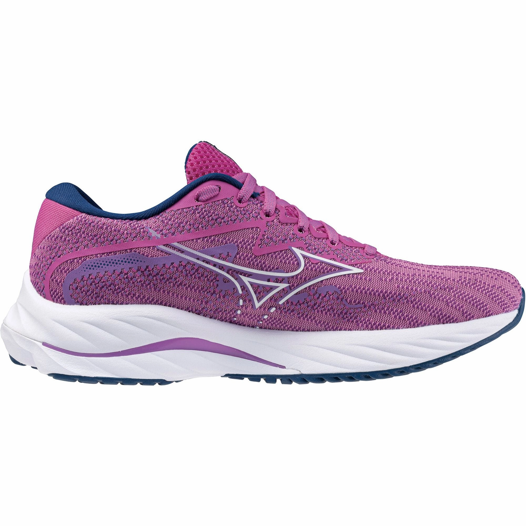 Mizuno Wave Rider 27 Womens Running Shoes - Pink Anti - slip sole