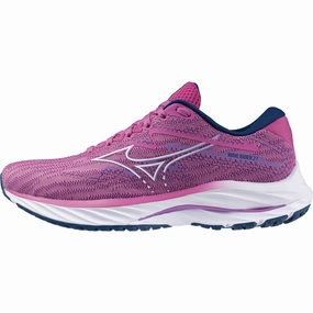Mizuno Wave Rider 27 Womens Running Shoes - Pink customer - satisfaction Torsion Control Bridge