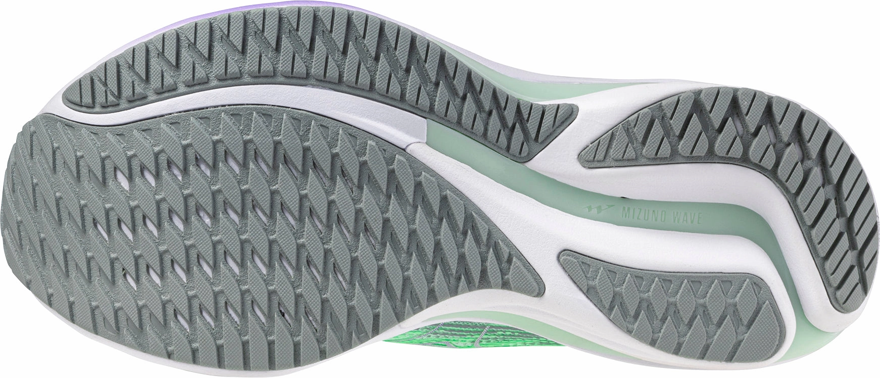 lace - up running option asymmetrical shoes Mizuno Wave Rider 28 Womens Running Shoes - Green