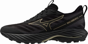 flat running Mizuno Wave Rider GORE-TEX 2 Mens Trail Running Shoes - Black