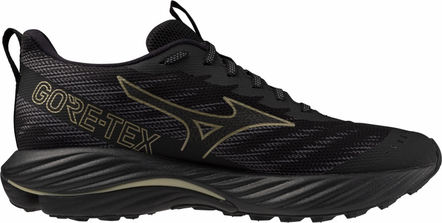 air - flow Mizuno Wave Rider GORE-TEX 2 Mens Trail Running Shoes - Black
