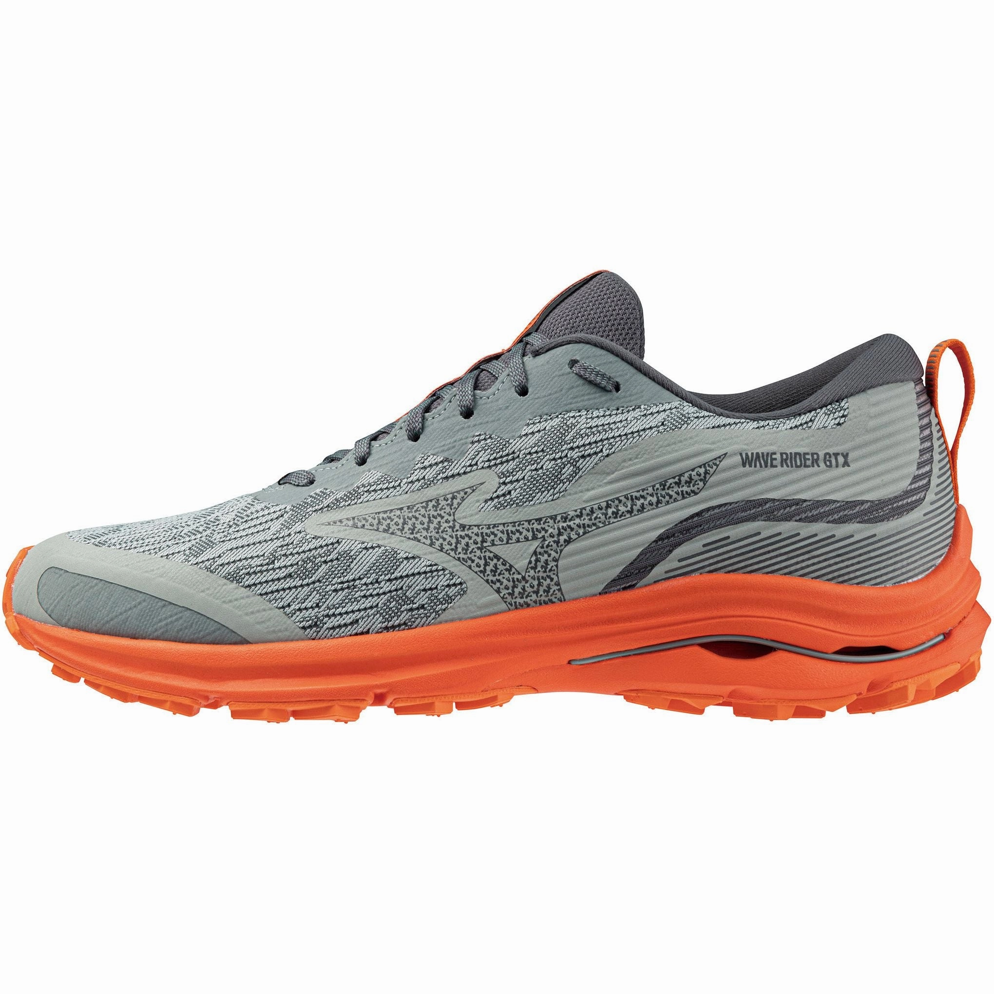 Mizuno Wave Rider GORE-TEX Mens Running Shoes - Green Tensile Weave Upper thick sole shoes