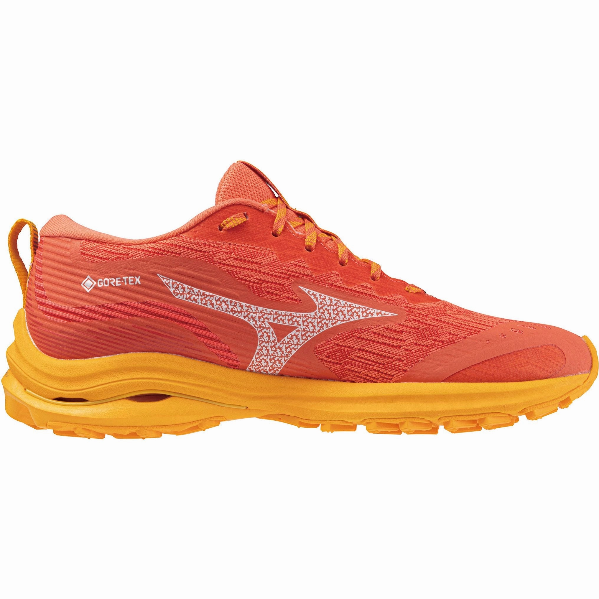 triple - jump shoes Mizuno Wave Rider GORE-TEX Womens Running Shoes - Orange
