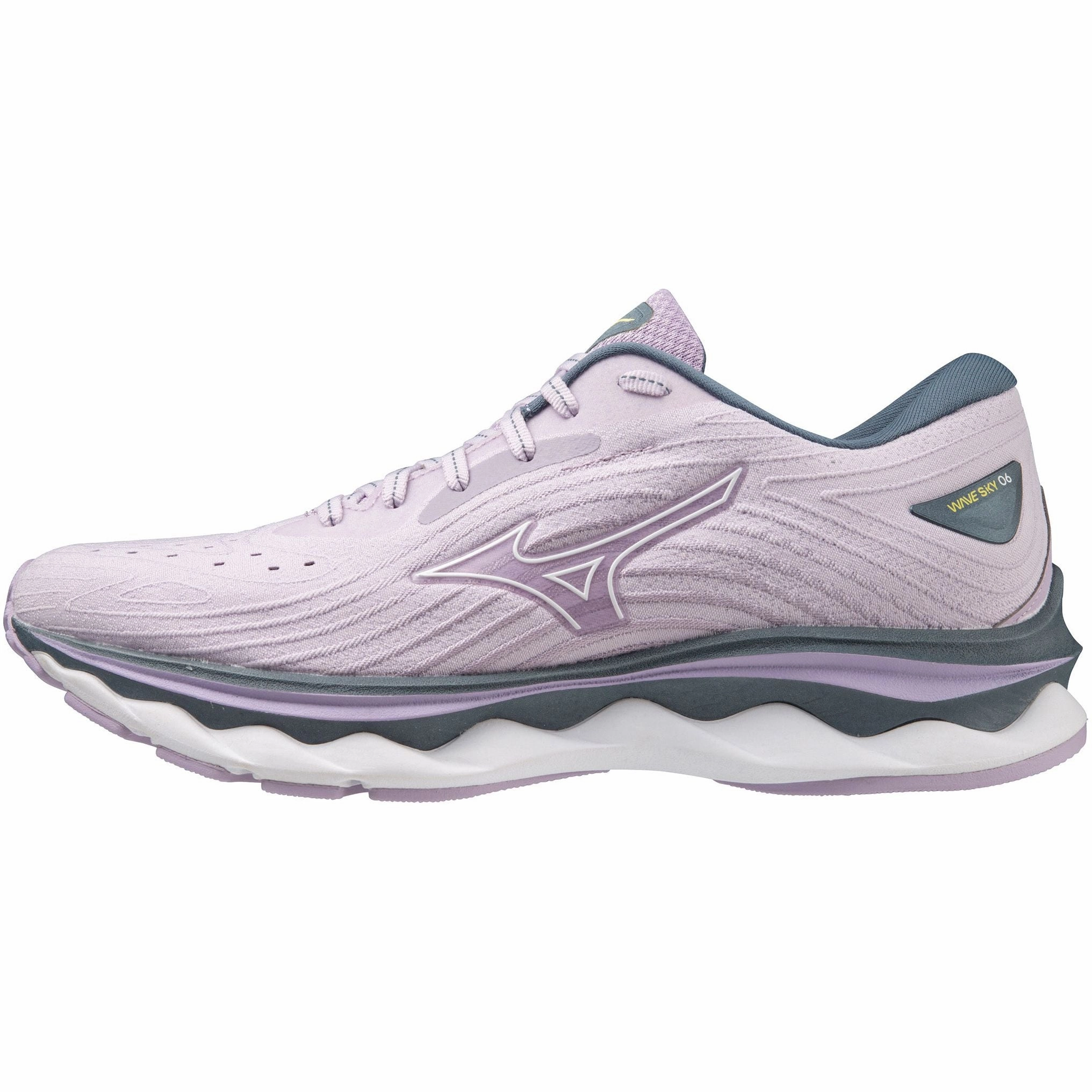 Mizuno Wave Sky 6 Womens Running Shoes - Purple Compression Web Structure