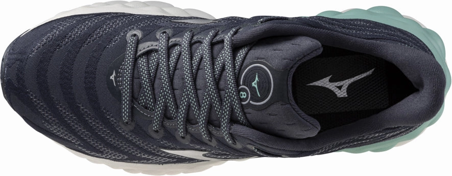 men's sports footwear flexible synthetic shoes Mizuno Wave Sky 8 Womens Running Shoes - Grey