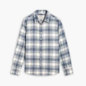 High-End Finish EasyCare Fabric Forever Flannel Shirt | Glacier Blue