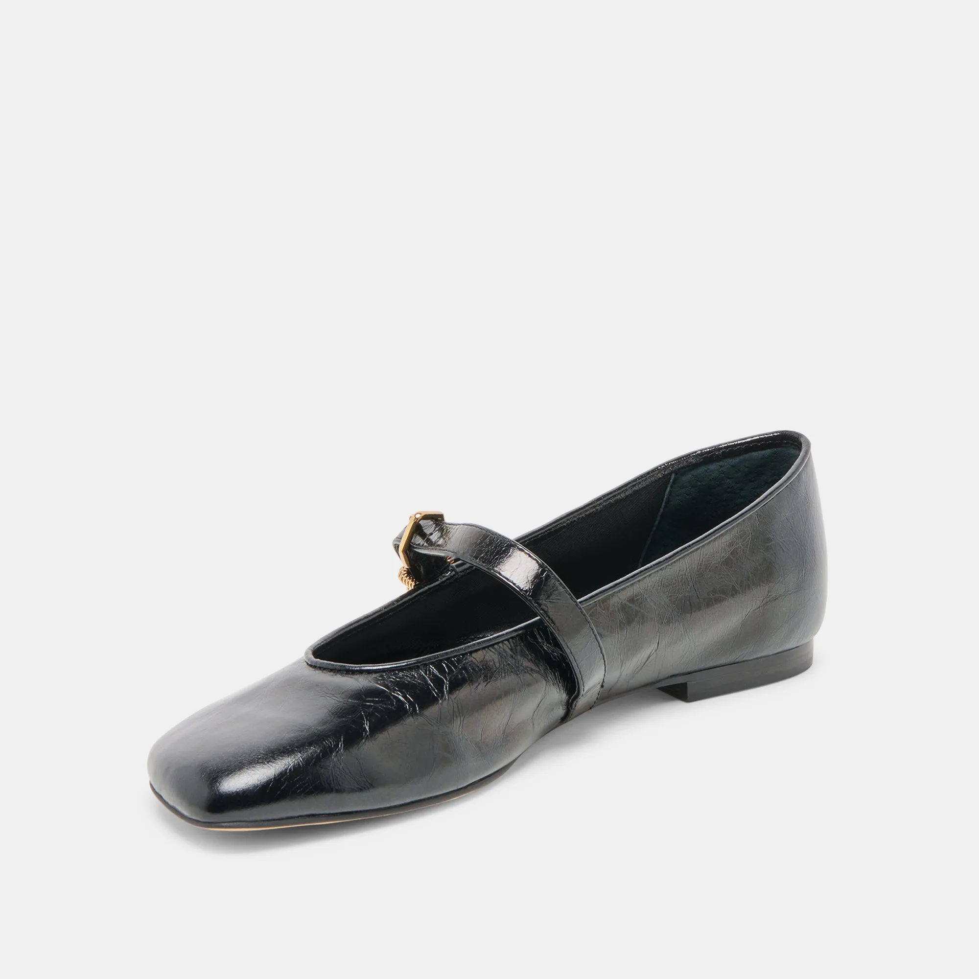 Meadow Walk ALIZZA BALLET FLATS MIDNIGHT CRINKLE PATENT