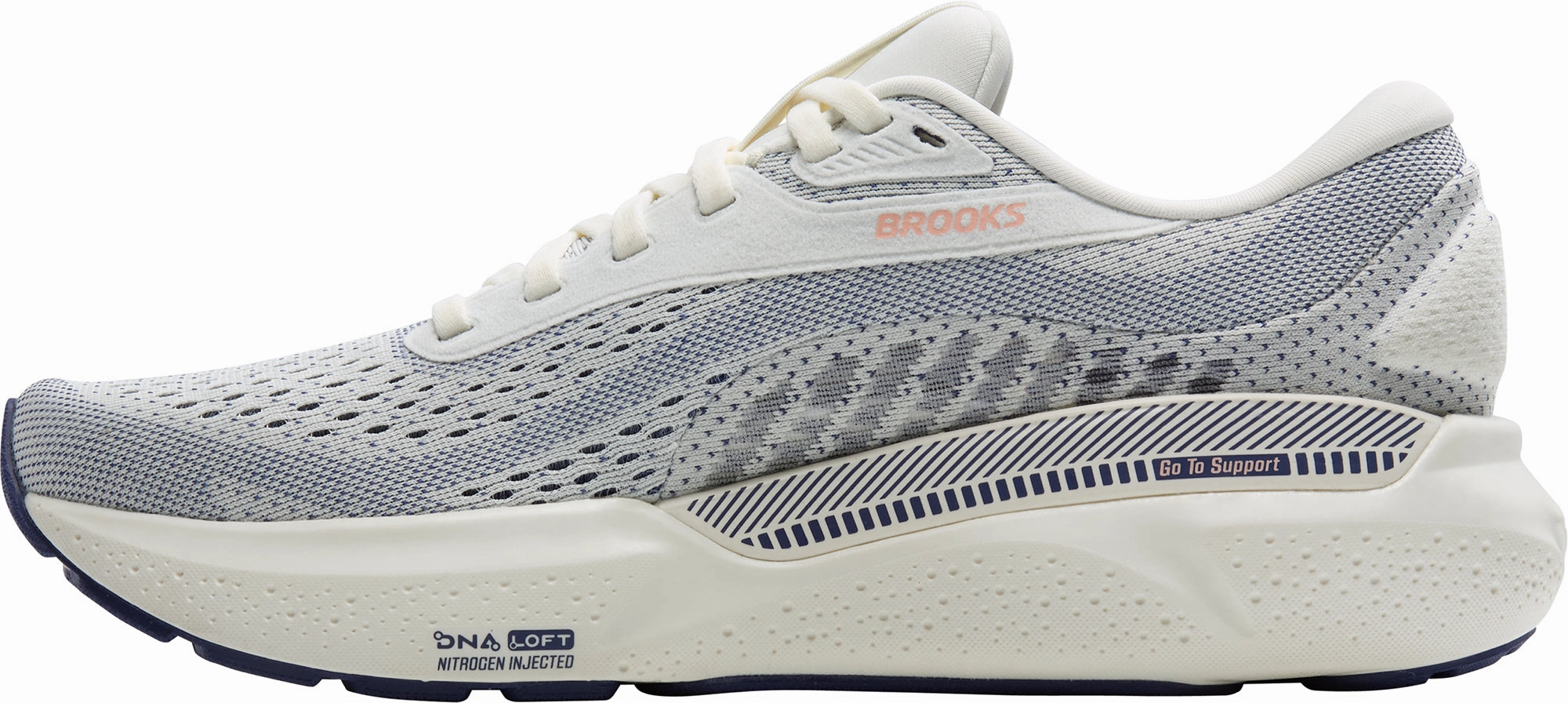 Brooks Adrenaline GTS 24 WIDE FIT Womens Running Shoes - Grey moisture - wicking shoe attribute