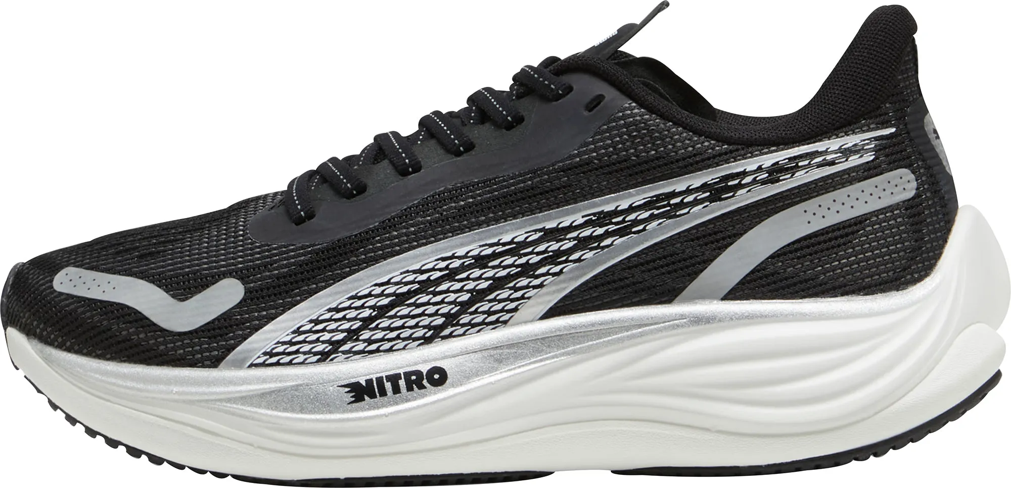 narrow - toe - box running shoes Puma Velocity Nitro 3 Womens Running Shoes - Black