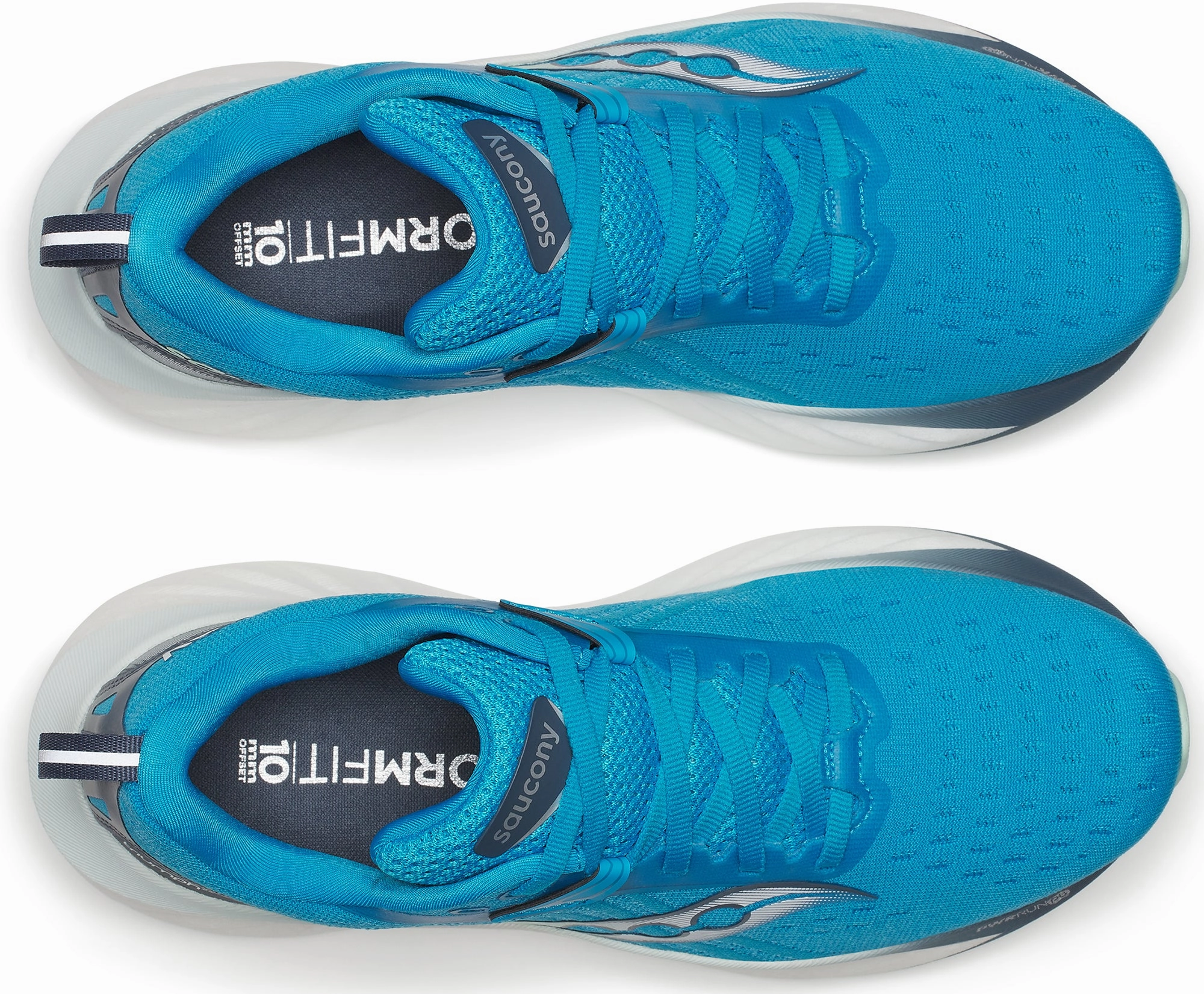 Saucony Triumph 22 Womens Running Shoes - Blue Lace Up