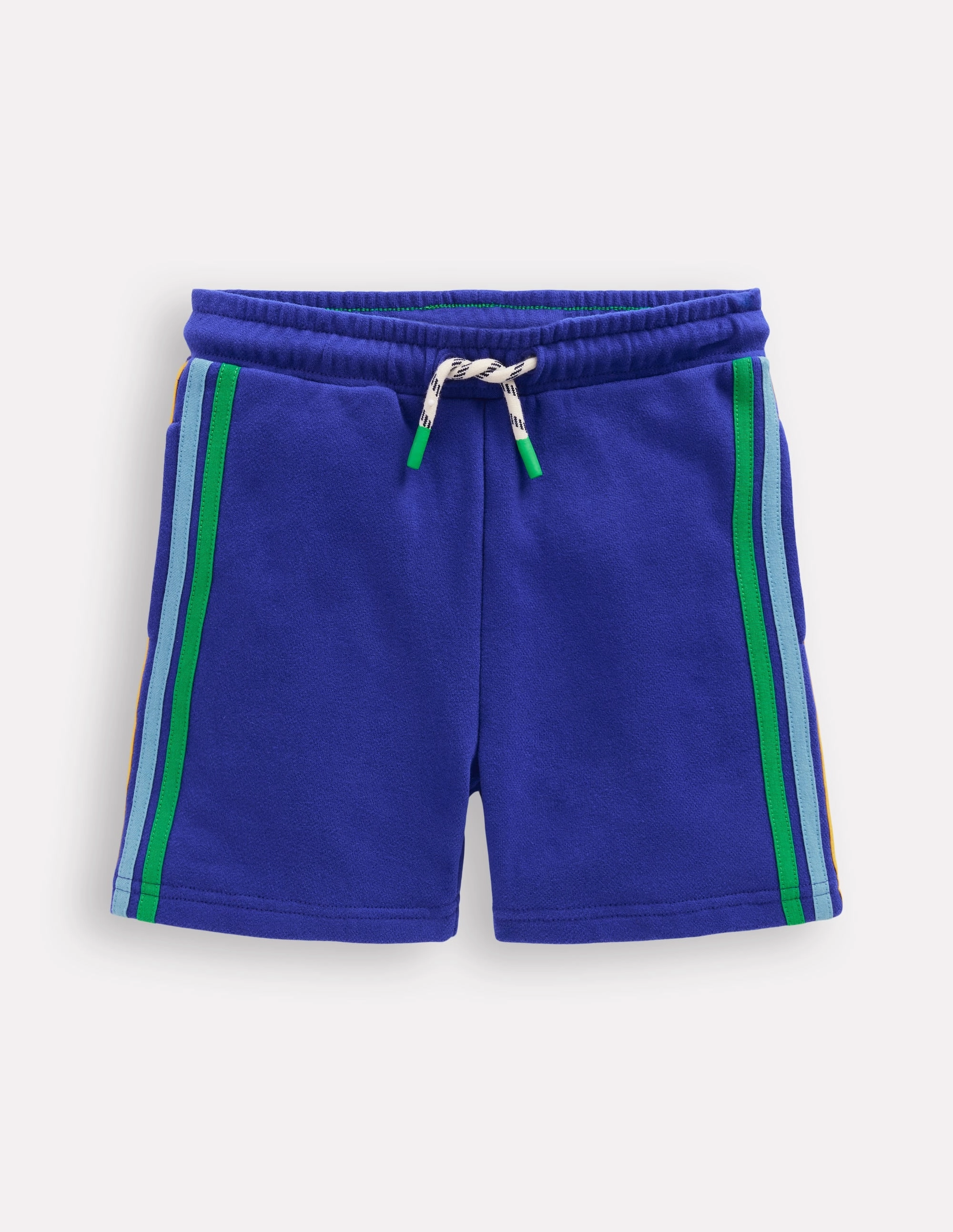 Rainbow Shorts-Peacock Plume Blue Easy Comfort Fit