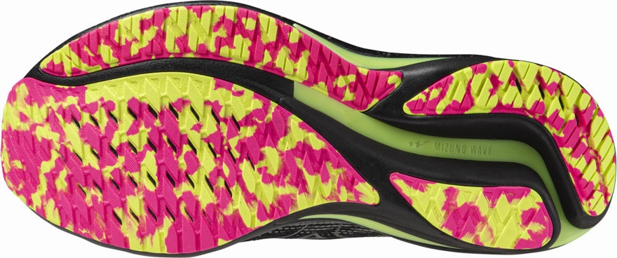 breathable - upper shoes Mizuno Wave Rider 28 Running Shoes - Black