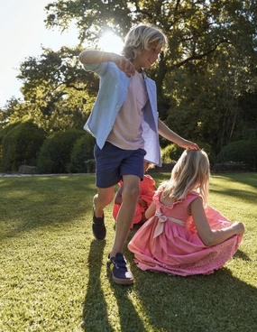 Pajamas Budget - friendly Cotton Linen Shorts-Navy