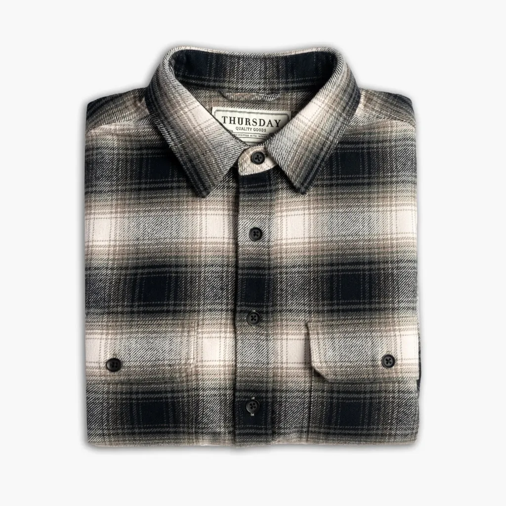 Mountain Retreat Summit Flannel Shirt | Timberwolf