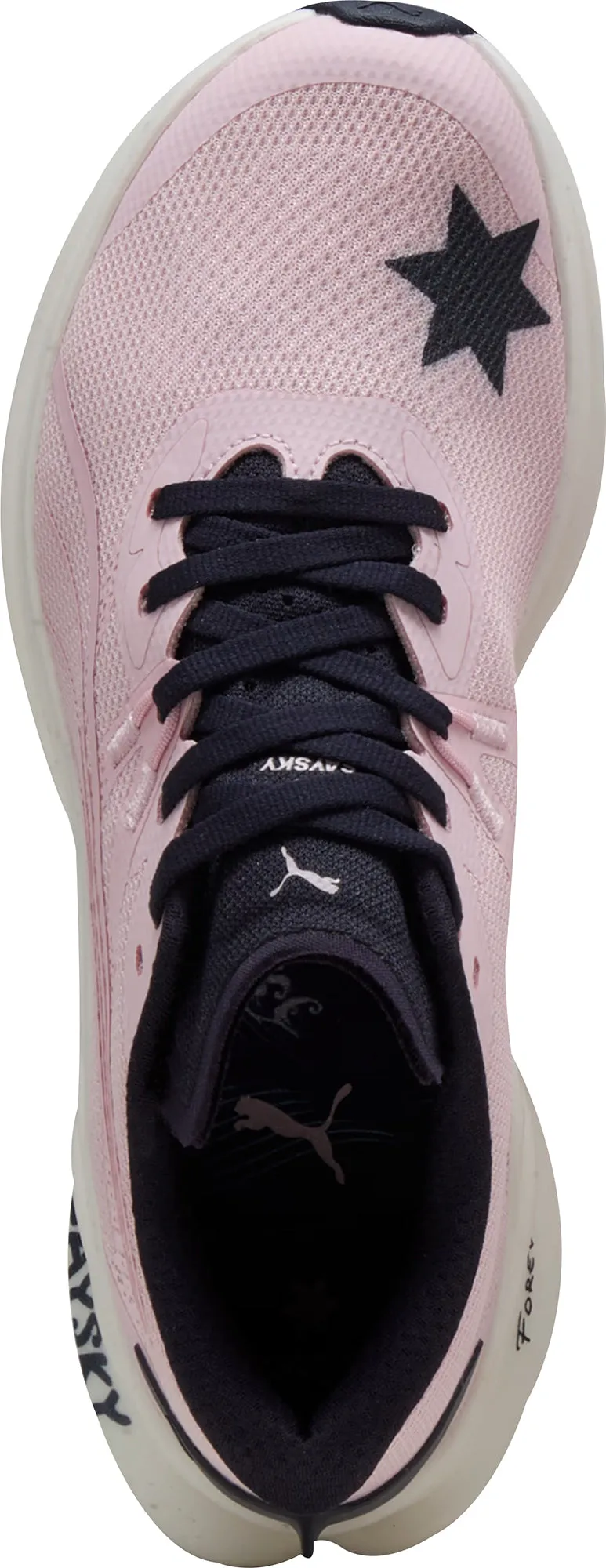 Sporty fitness event running gear Puma Deviate Nitro 3 X SAYSKY Mens Running Shoes - Pink