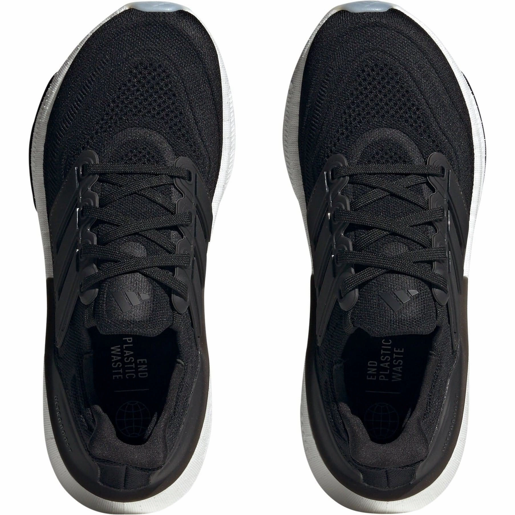 Hyperbolic Lacing Configuration adidas Ultra Boost Light Womens Running Shoes - Black