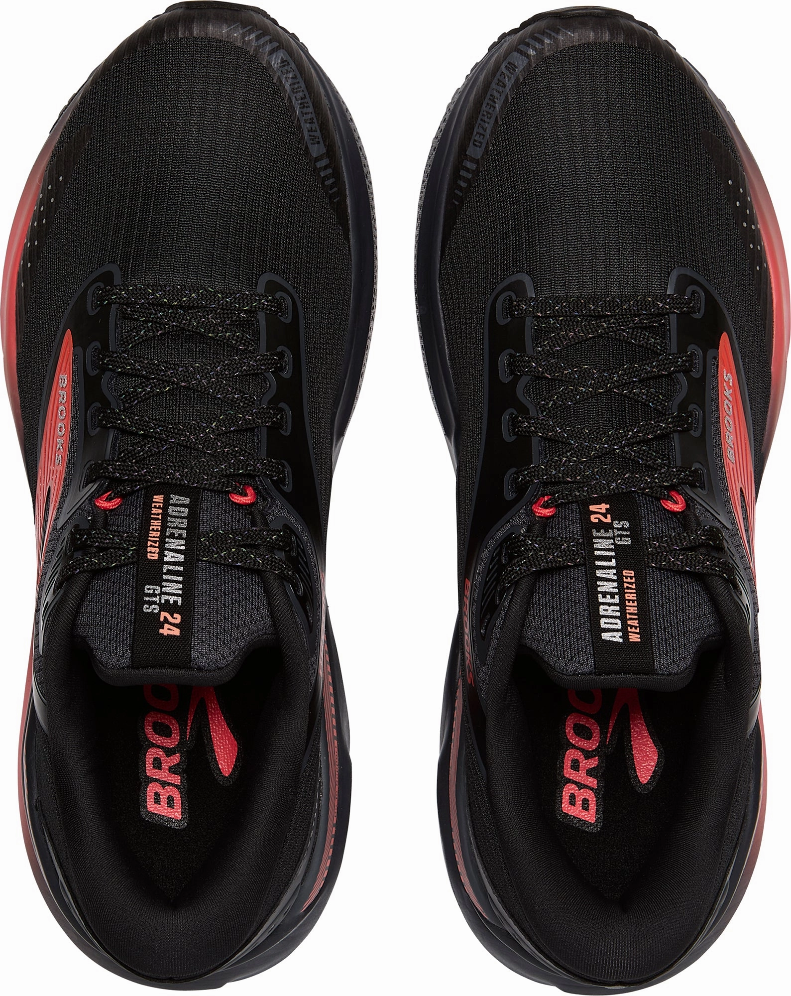 anti - twist shoes Brooks Adrenaline GTS 24 Weatherized Womens Running Shoes - Black