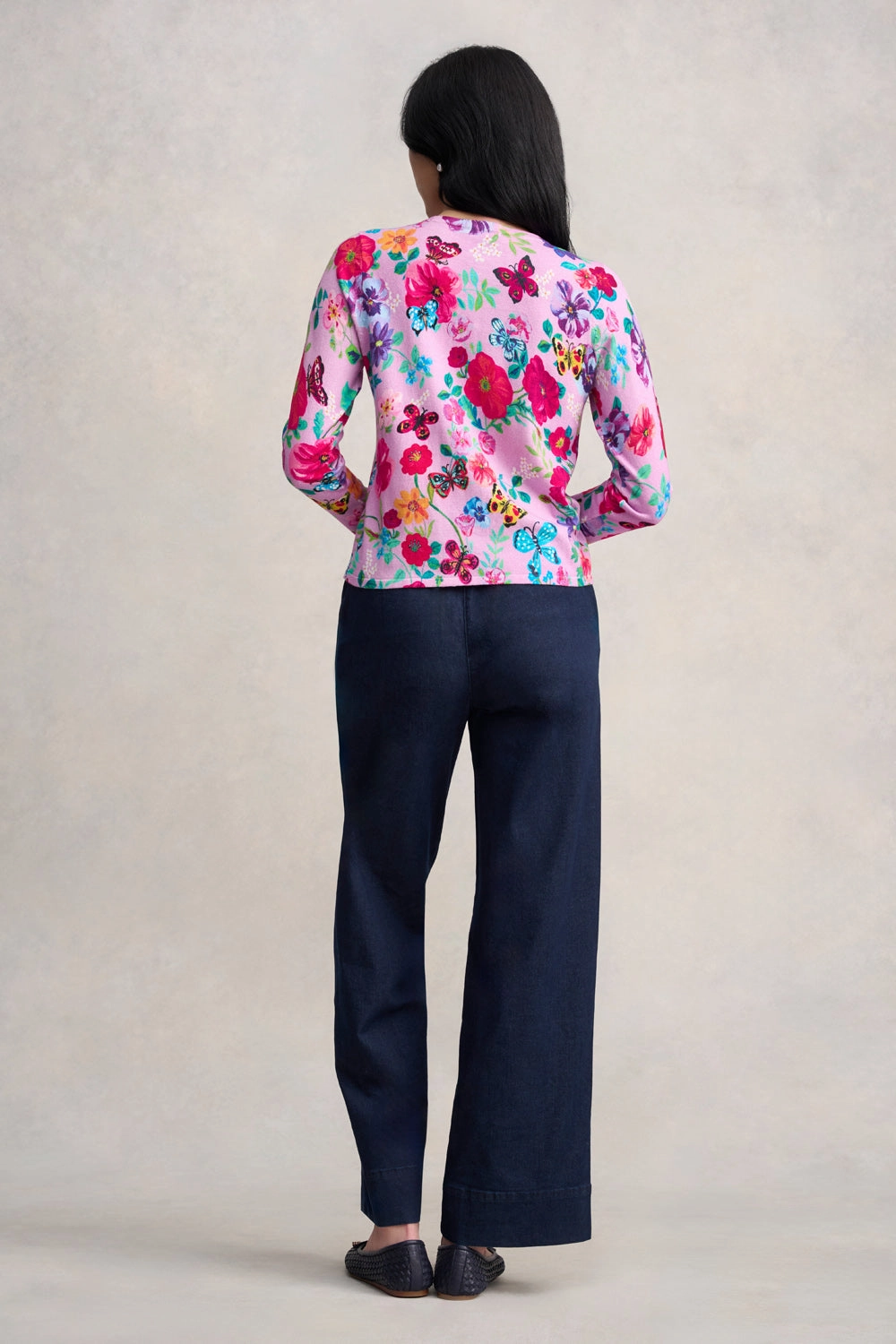 Nathalie L??t?? Cardigan - L??t?? Lilac Butterfly Friction Resistant Finish