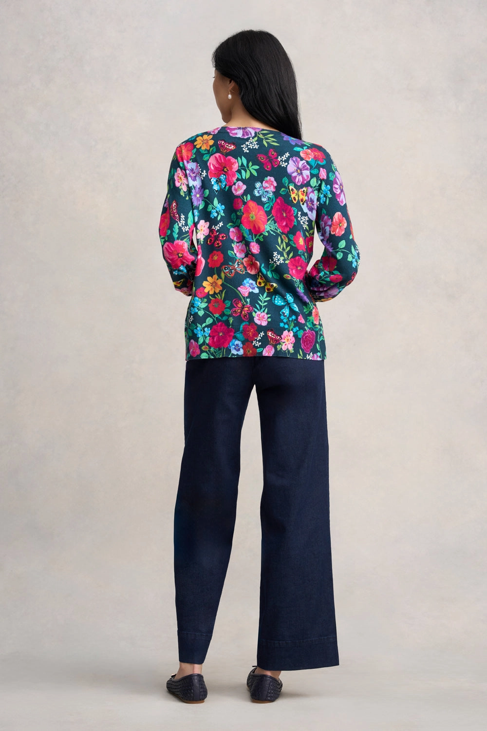 Buttery Soft Handfeel Nathalie L??t?? Jumper -L??t?? Butterfly Print