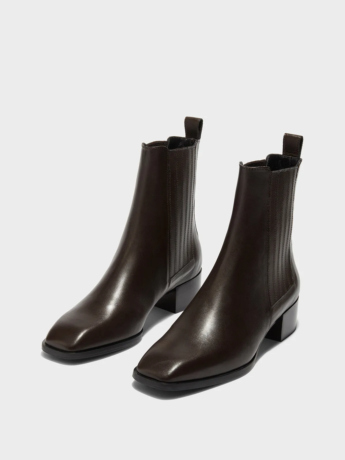 Outdoor Chic Neil Leather Ankle Boots