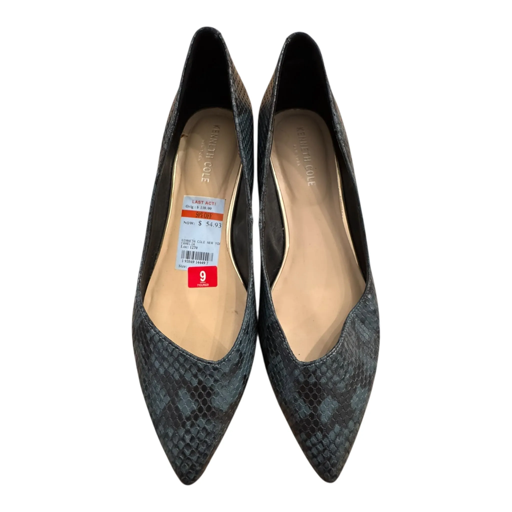 Fit Mood Travel Friendly Footwear Shoes Flats By Kenneth Cole In Teal, Size:9