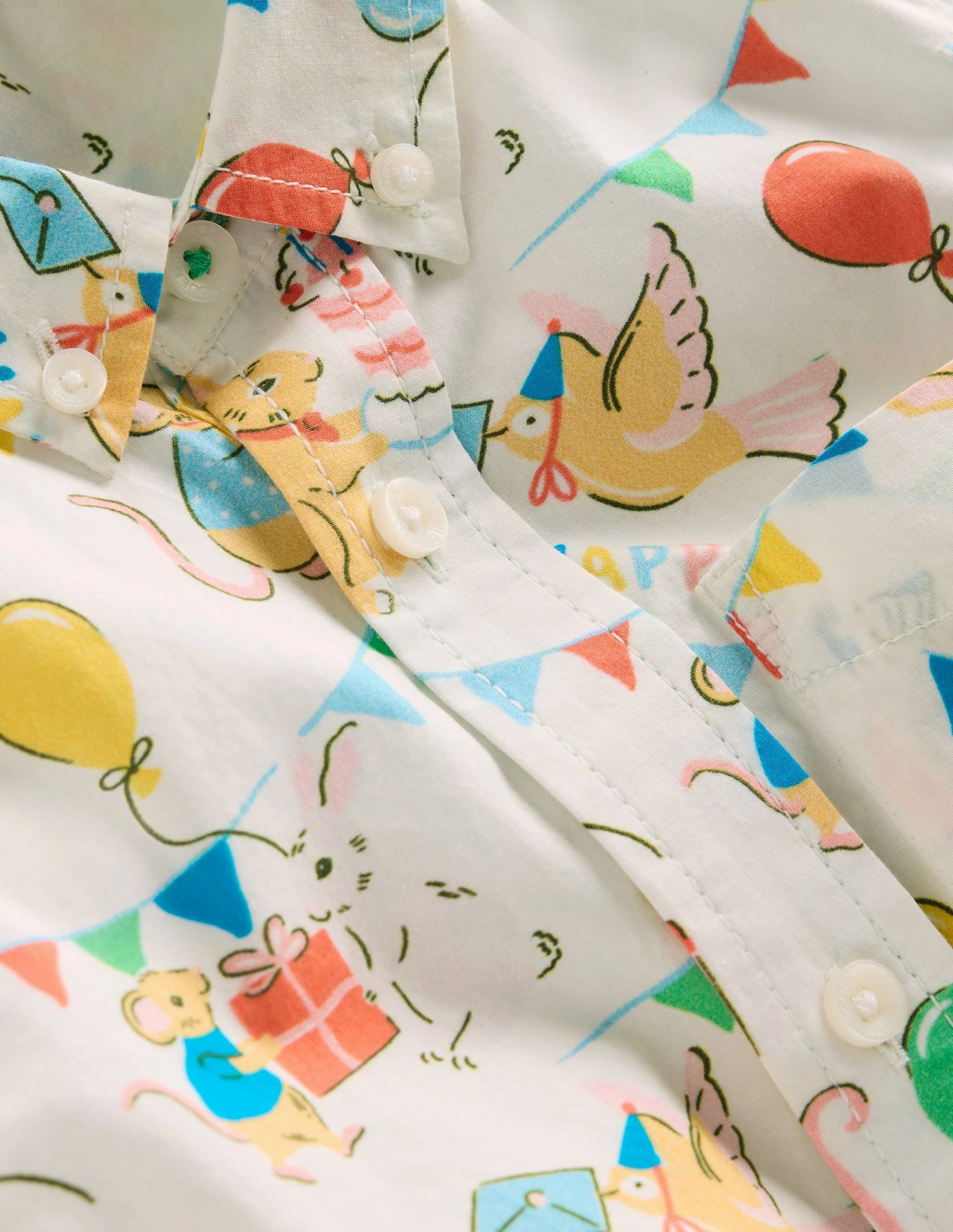 Cotton Shirt-Birthday Print Trendy Vibes Wear