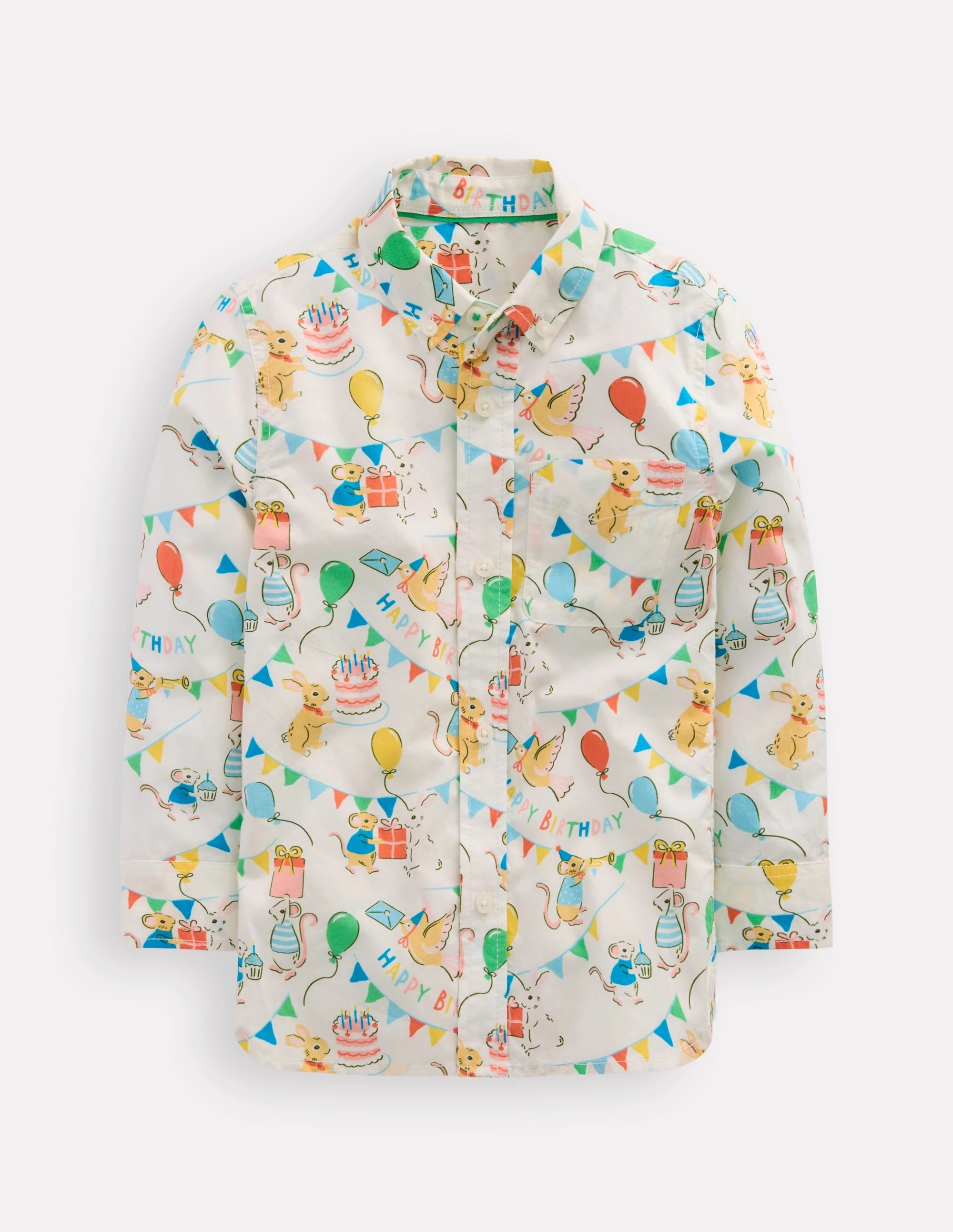 Cotton Shirt-Birthday Print Fresh Vibes
