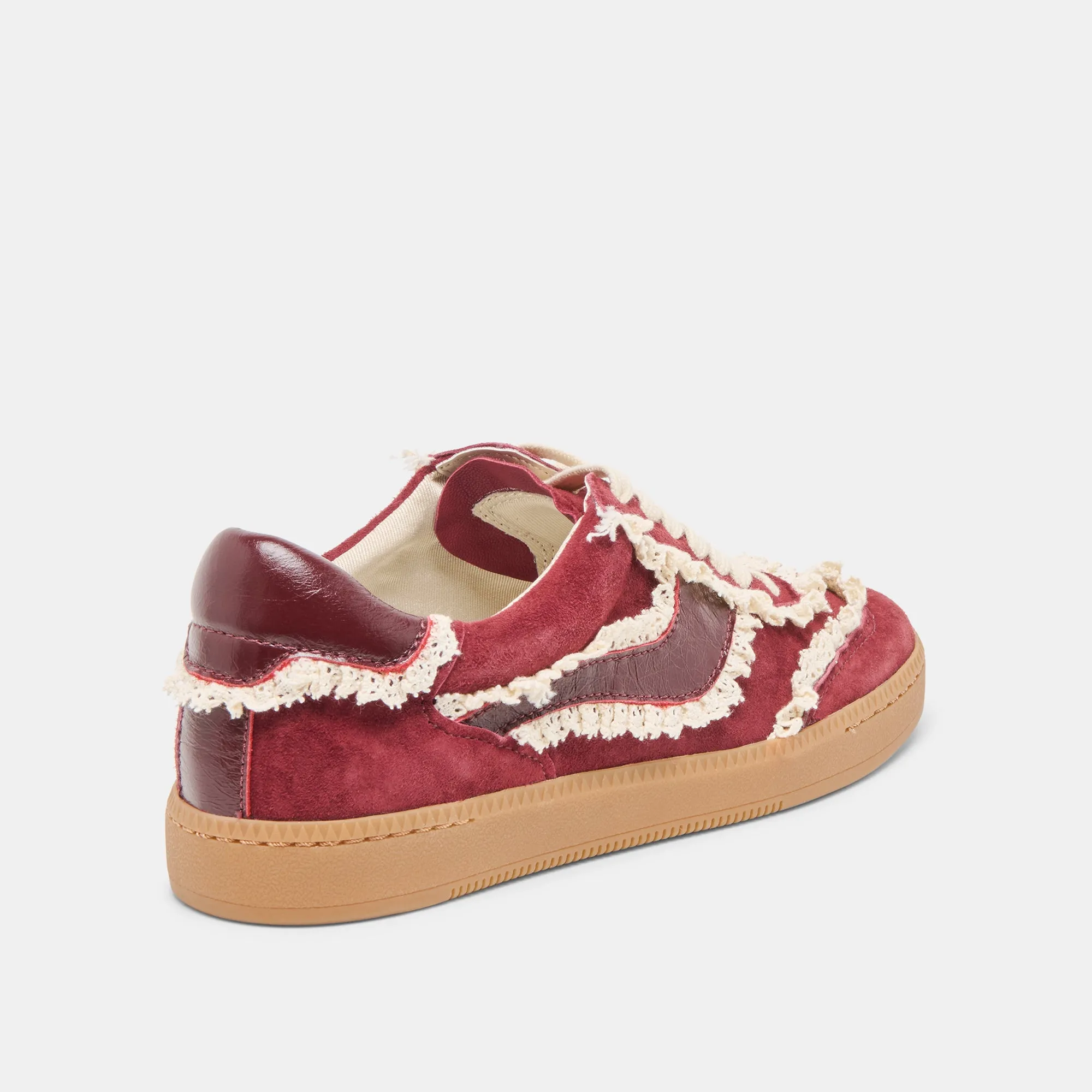 NOTICE LACE SNEAKERS OXBLOOD SUEDE Indoor Use