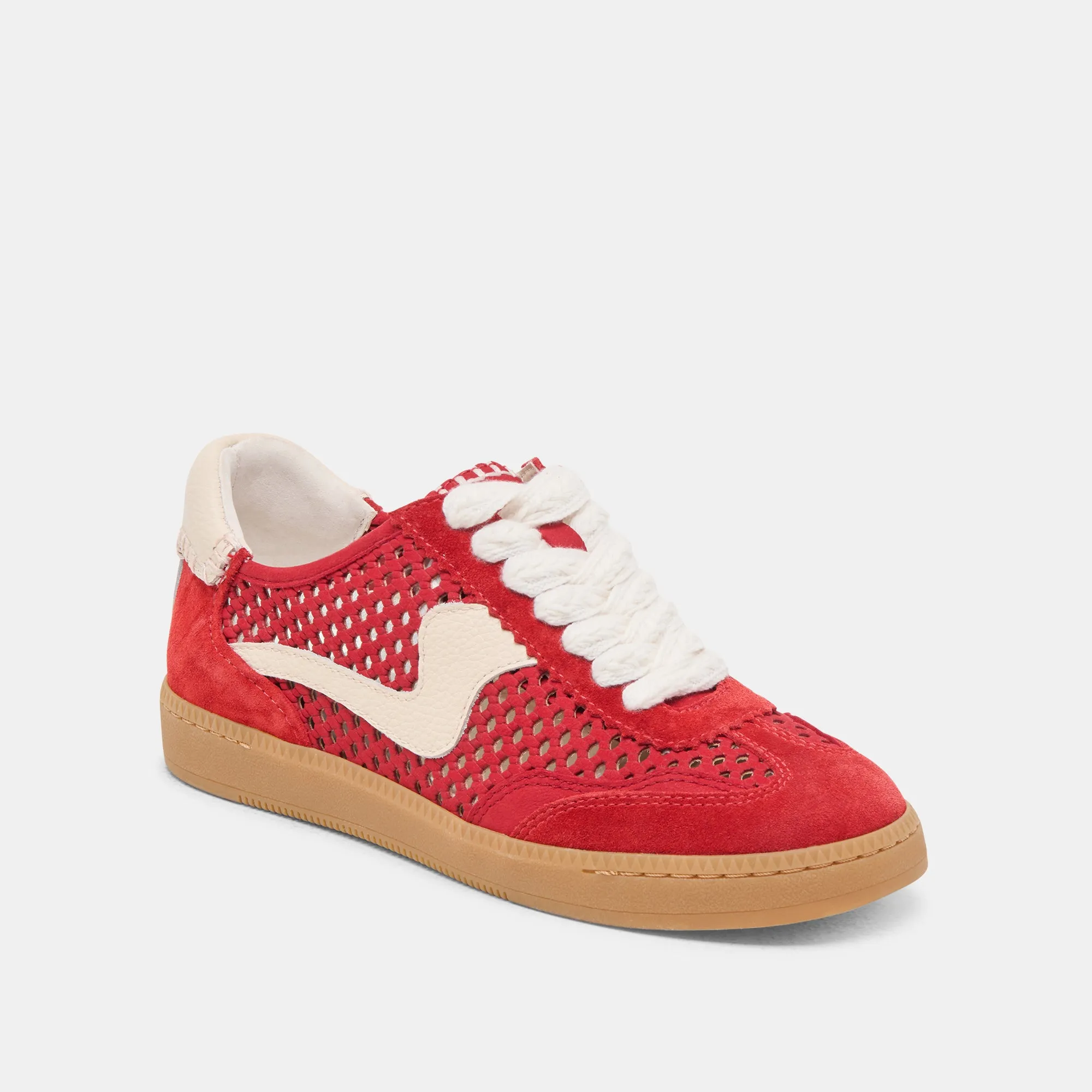 Stride Style NOTICE SNEAKERS CHERRY PERFORATED NUBUCK